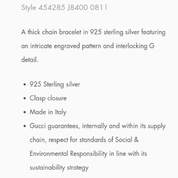 Gucci Interlocking Chain Bracelet - Picture 8 of 8